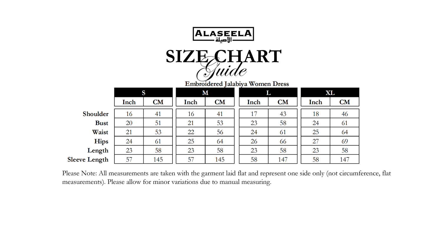 Embroidered Jalabiya Women Dress