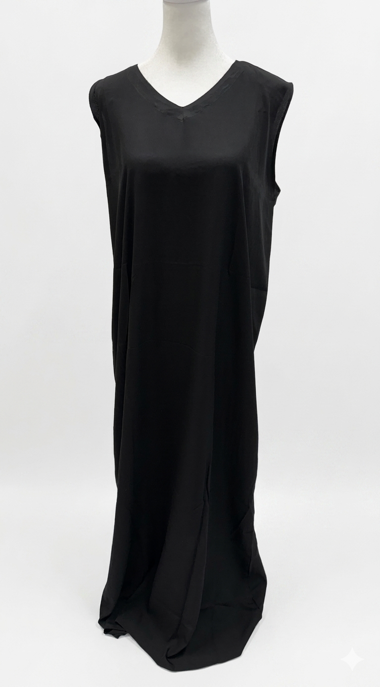Iraqi Hashimi Thobe Dress – Black Tulle with Gold Embroidery (New 2026 Model) | Includes Inner Dress