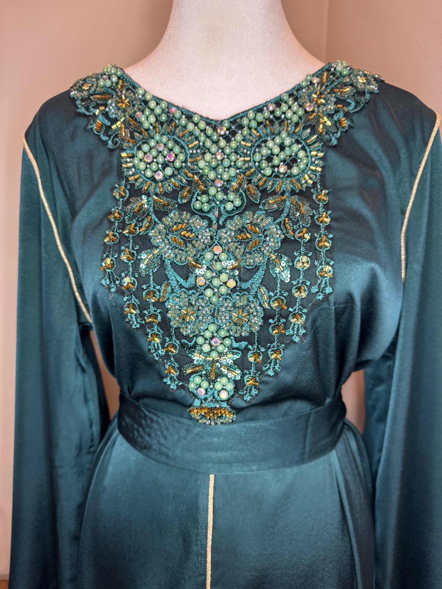 Abaya Dress - Dark Green