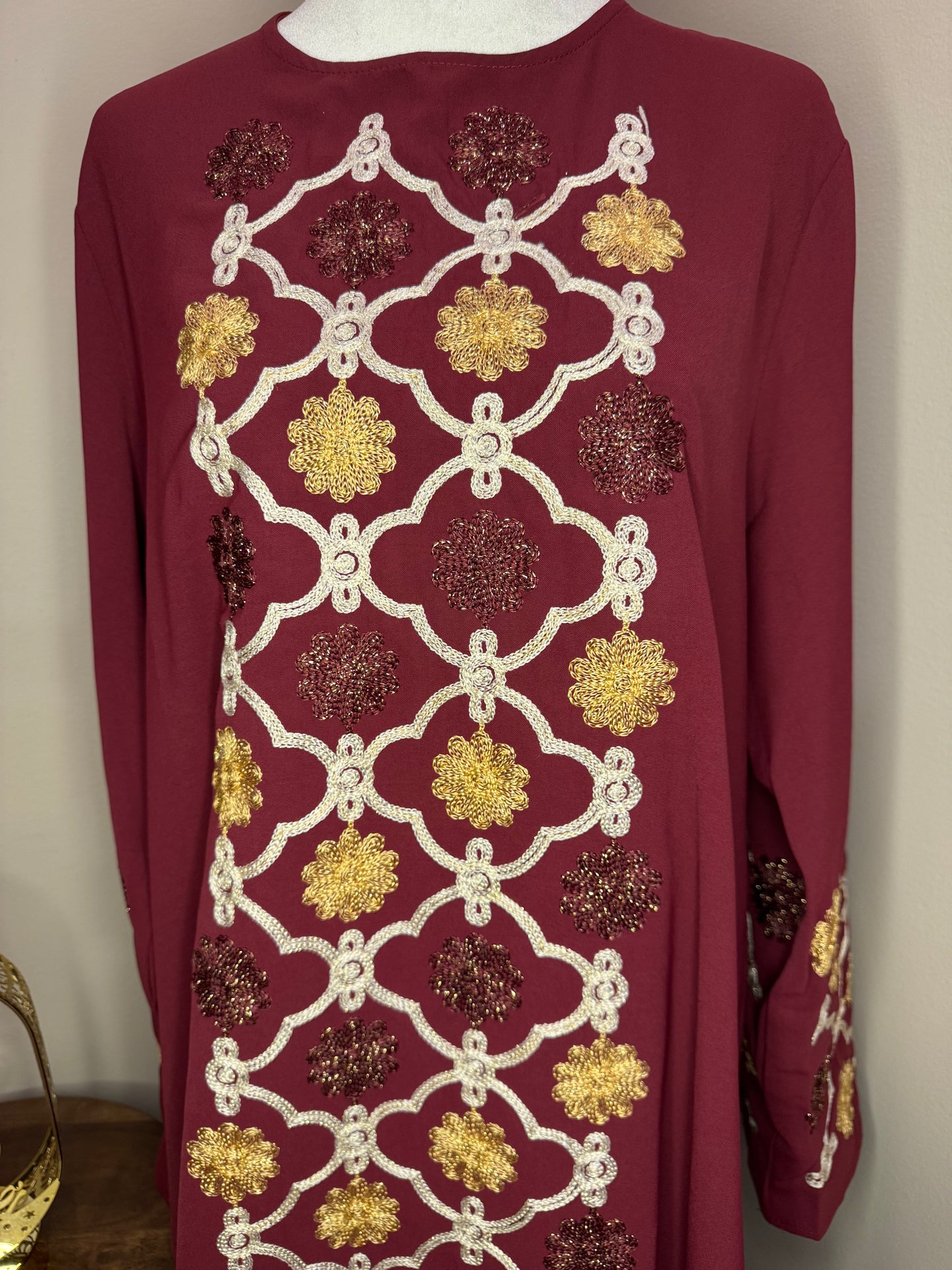 Embroidered Jalabiya Women Dress
