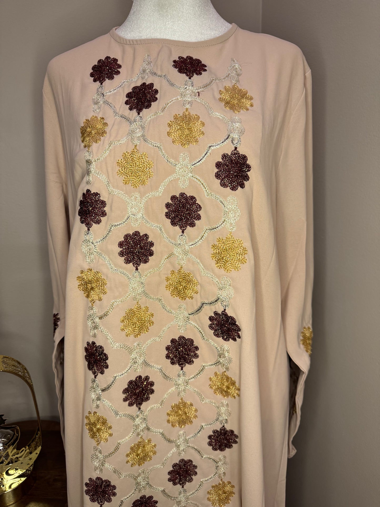 Embroidered Jalabiya Women Dress