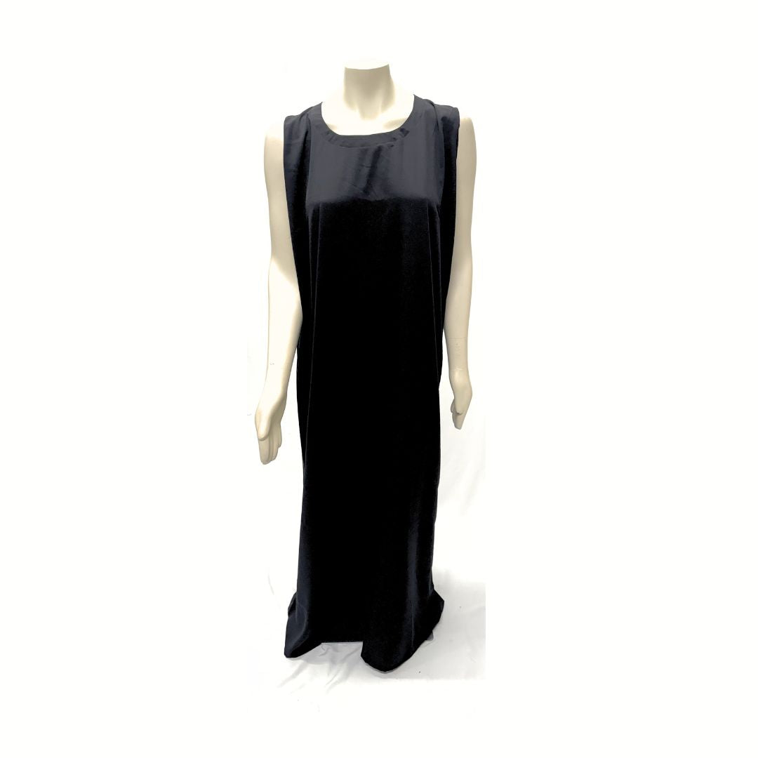 Iraqi Hashimi Thobe Dress – Black Tulle with Gold Embroidery (New 2026 Model) | Includes Inner Dress