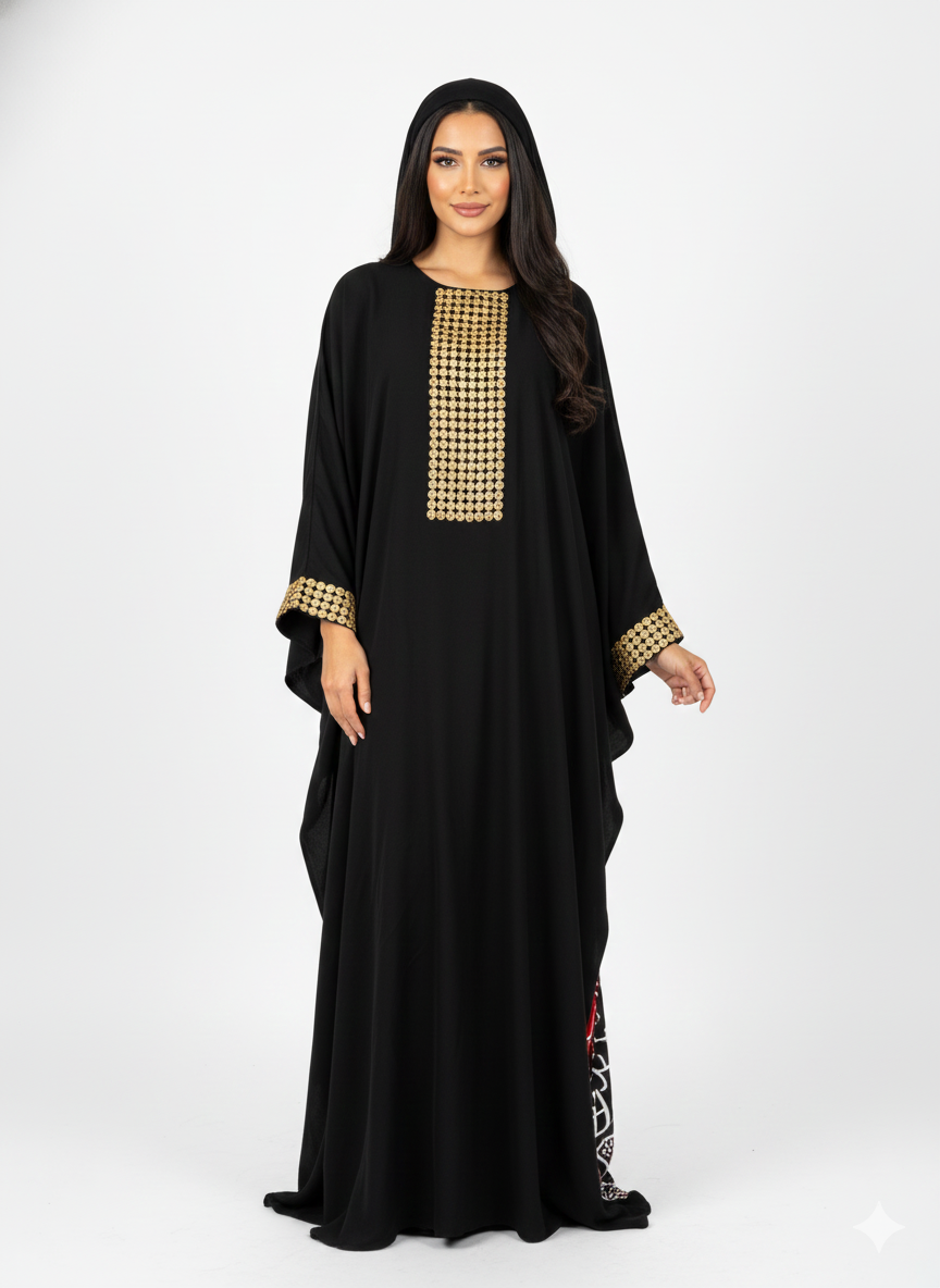 Arabic Calligraphy Galabiya Dress (Free Size)