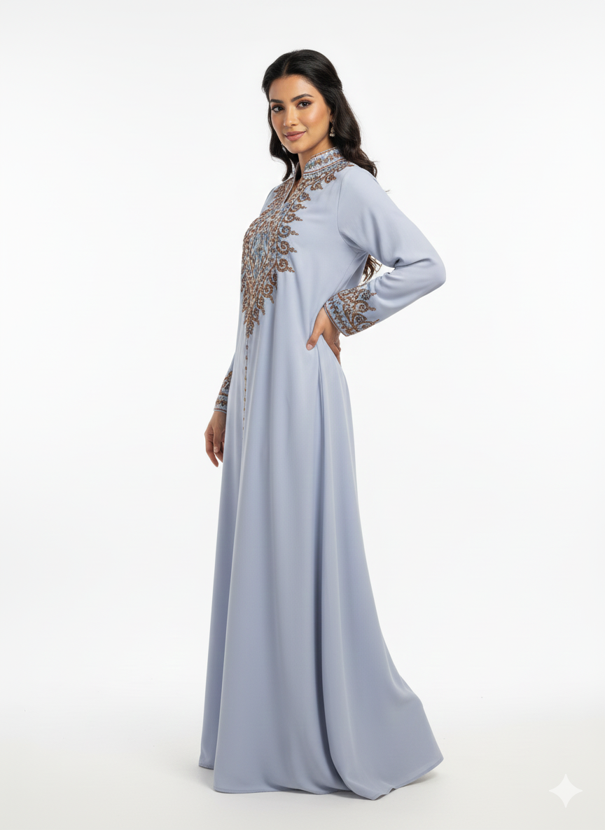 Casual Embroidered Dress