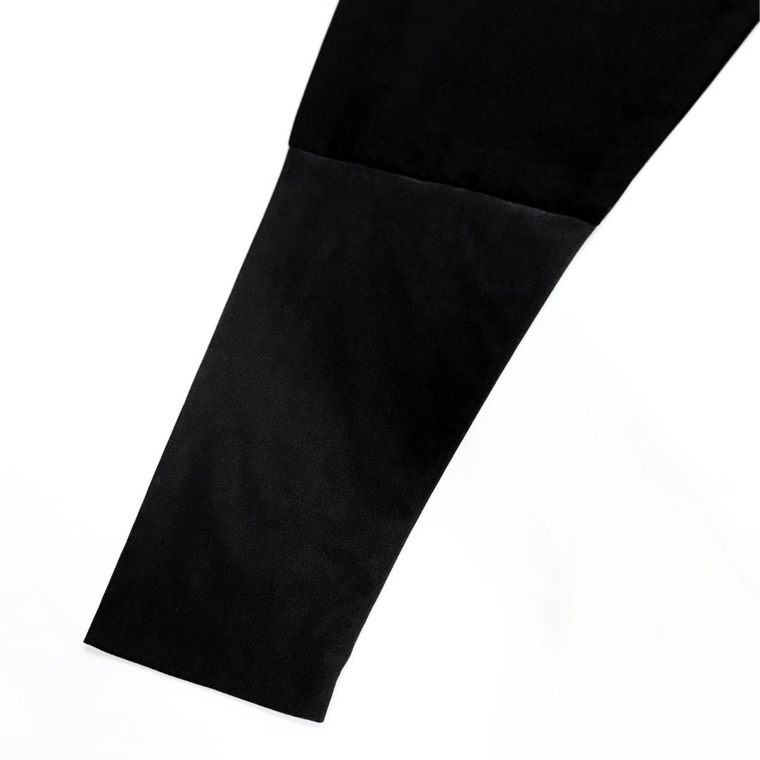 Black Abaya with White Embroidery - Saudi Open Style Abaya for Women