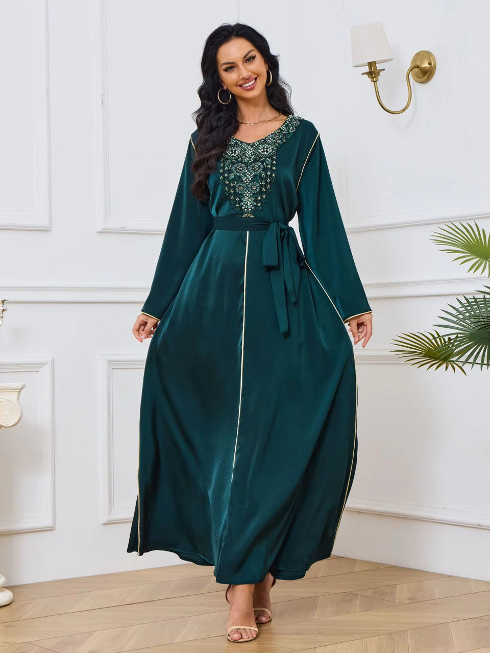 Abaya Dress - Dark Green
