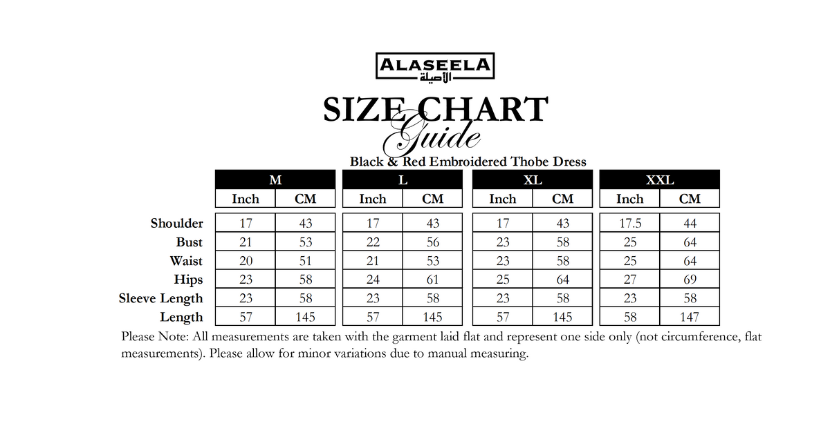 Black & Red Embroidered Thobe Dress – Traditional Occasion Dress