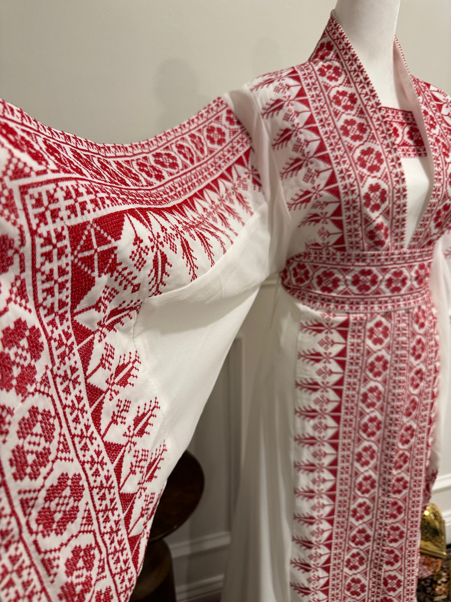 Embroidered Palestinian Style Traditional 2-Piece Abaya