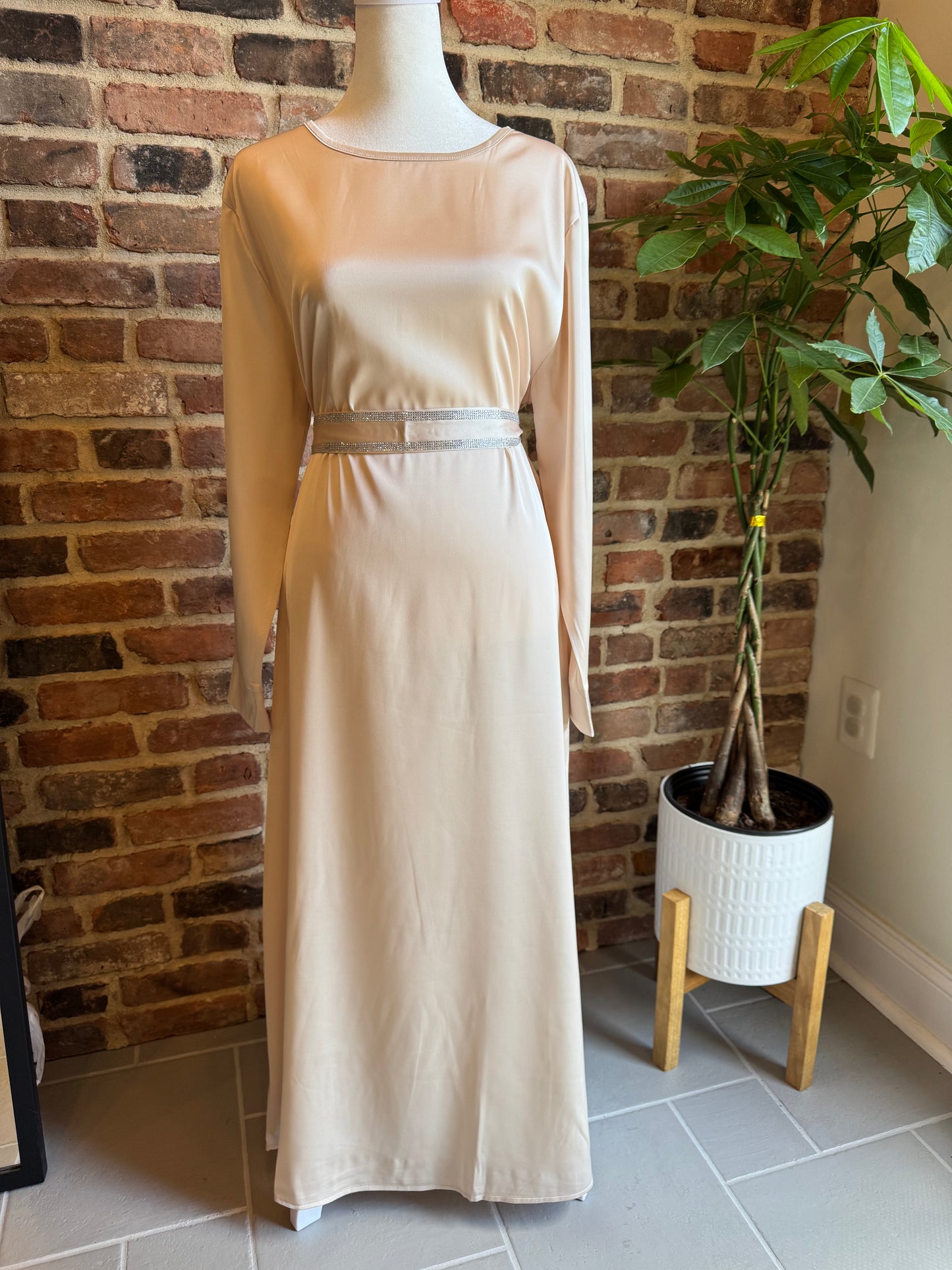 Two Piece Abaya set with Belt