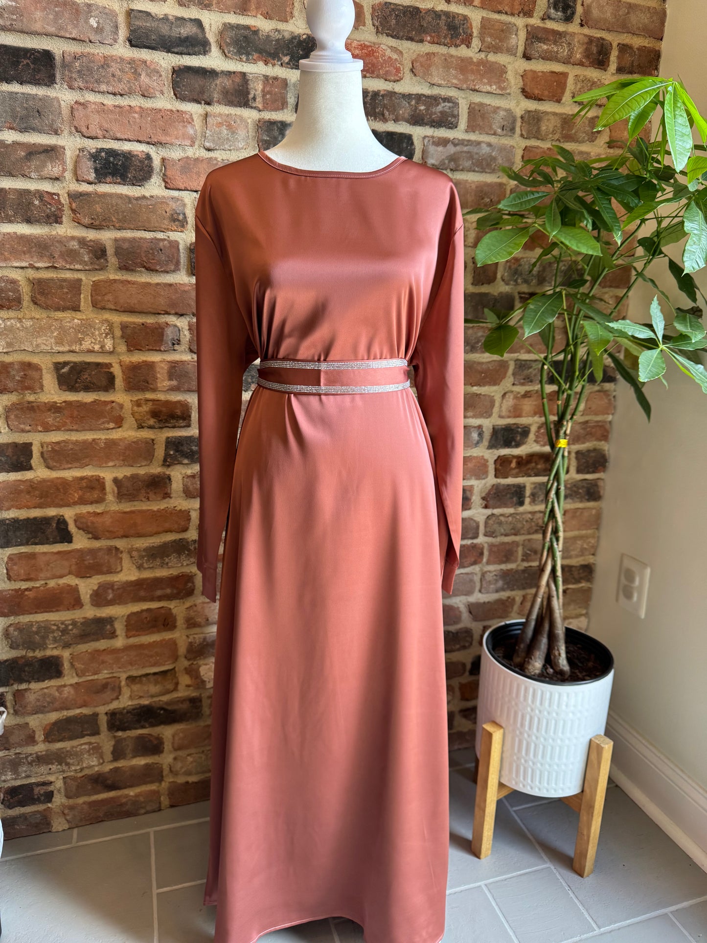 Two Piece Abaya set with Belt