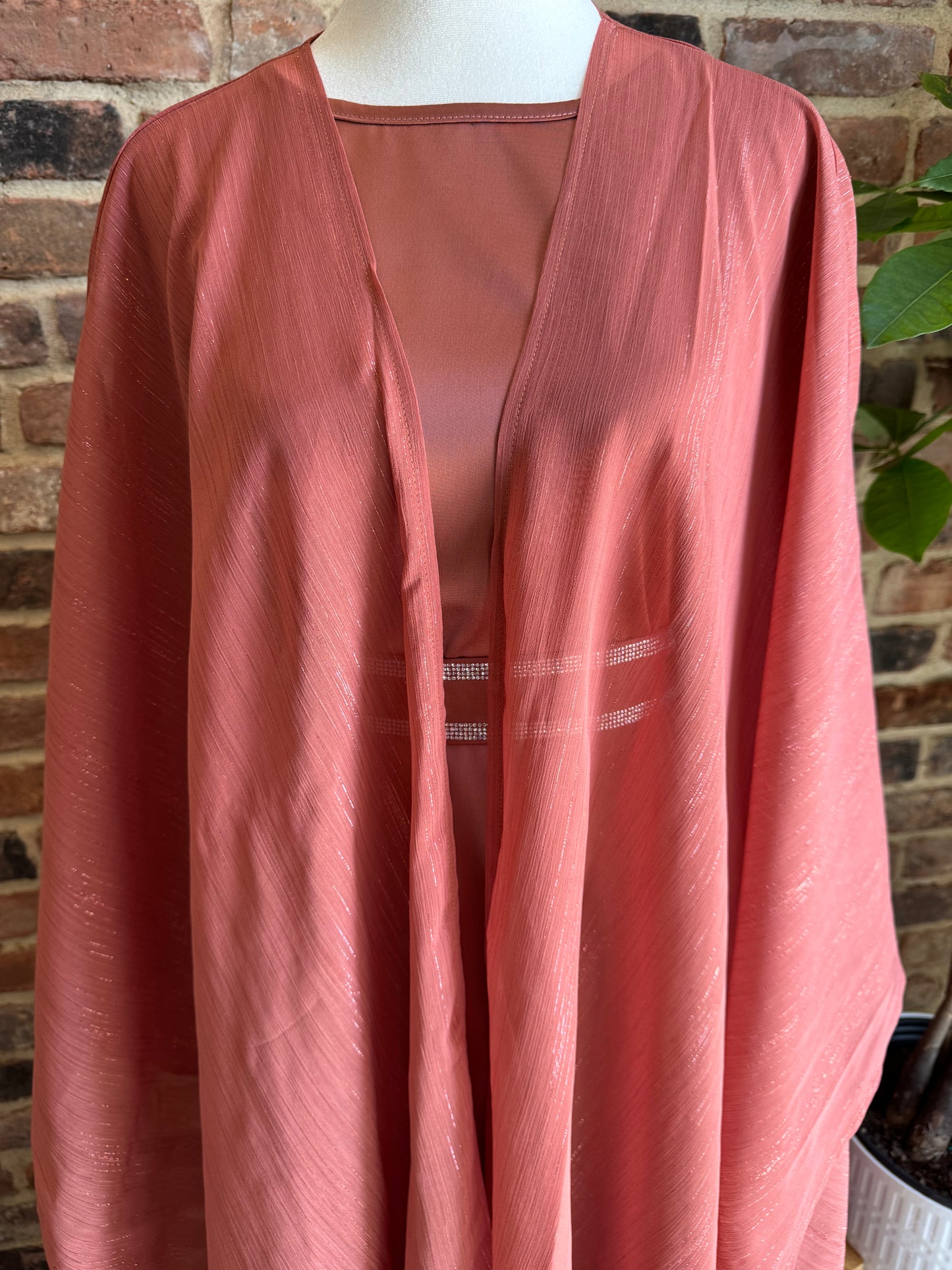 Two Piece Abaya set with Belt