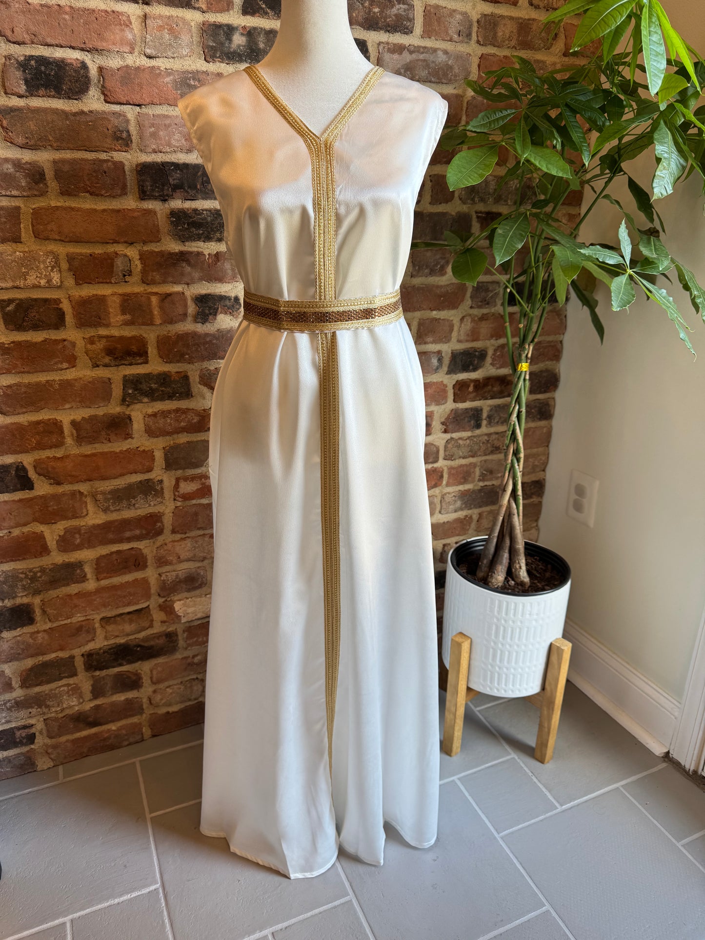 Two Piece Abaya set with Belt