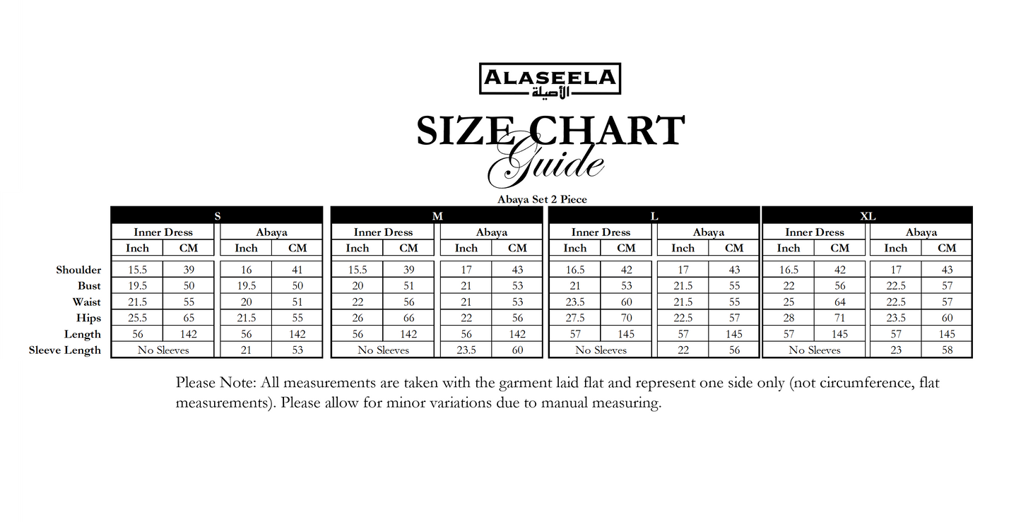 Abaya Set 2 Piece