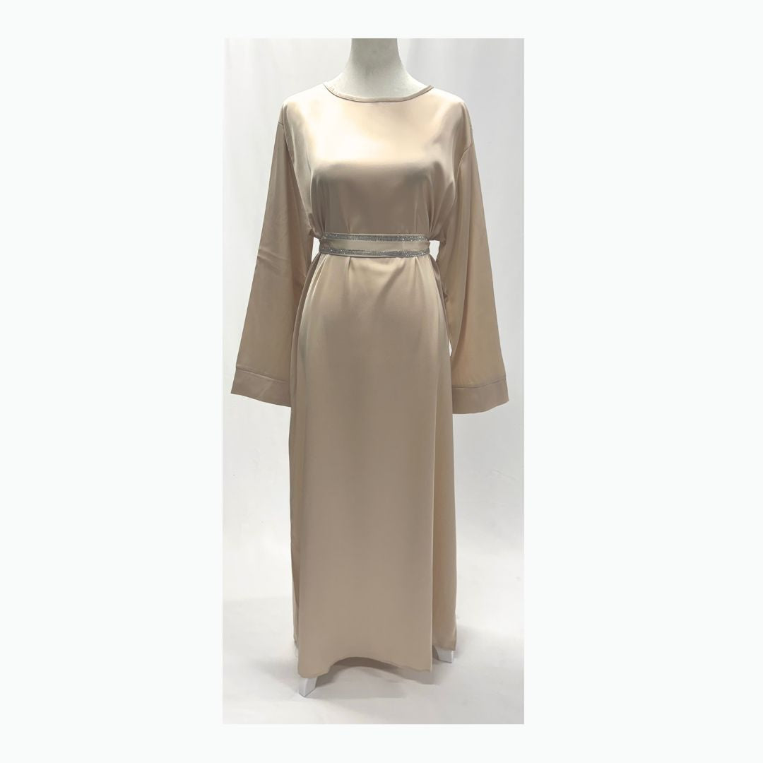 Two Piece Abaya set with Belt