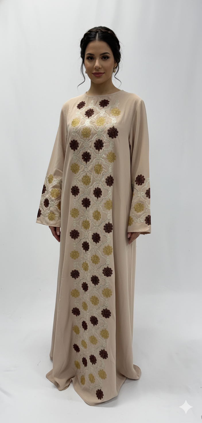 Embroidered Jalabiya Women Dress