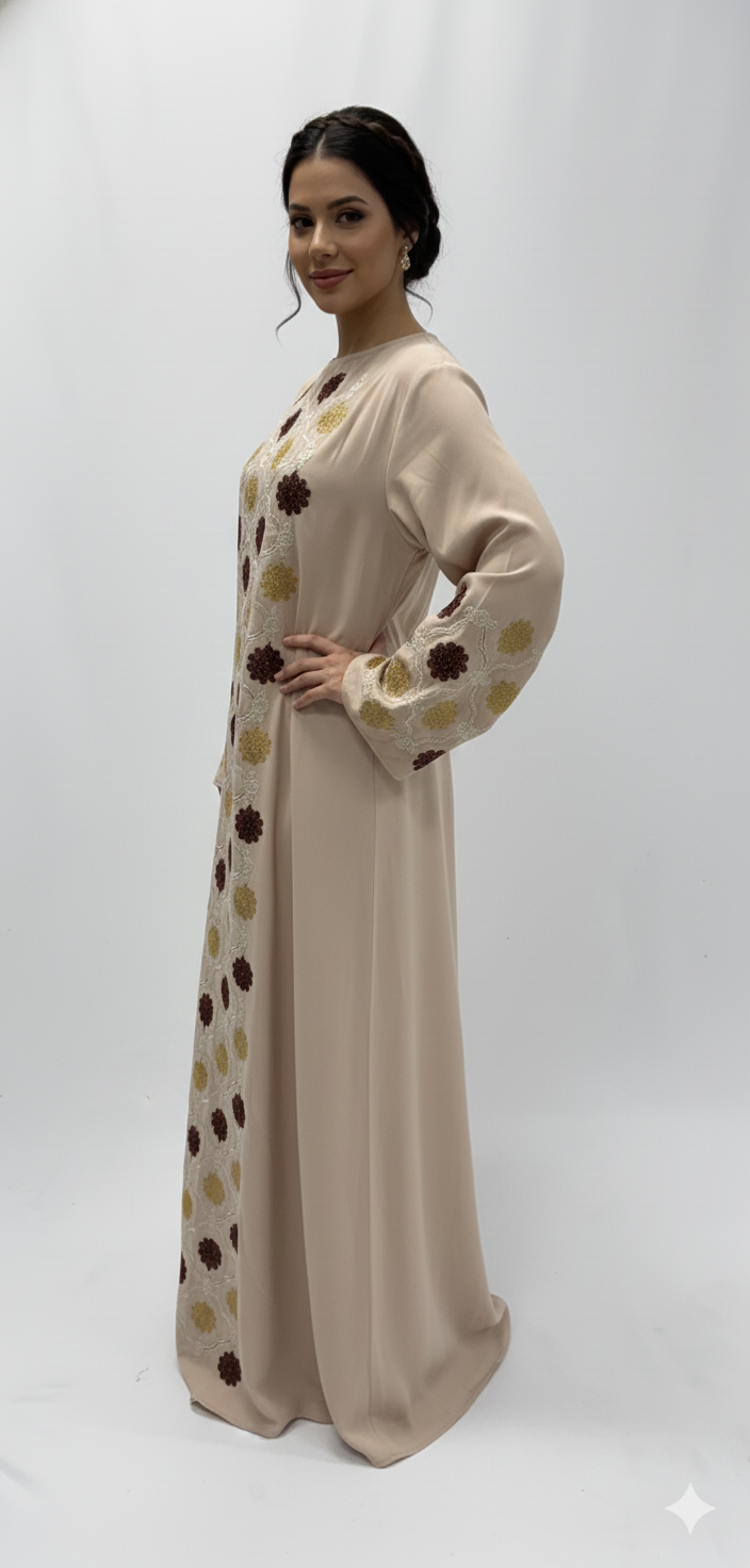 Embroidered Jalabiya Women Dress