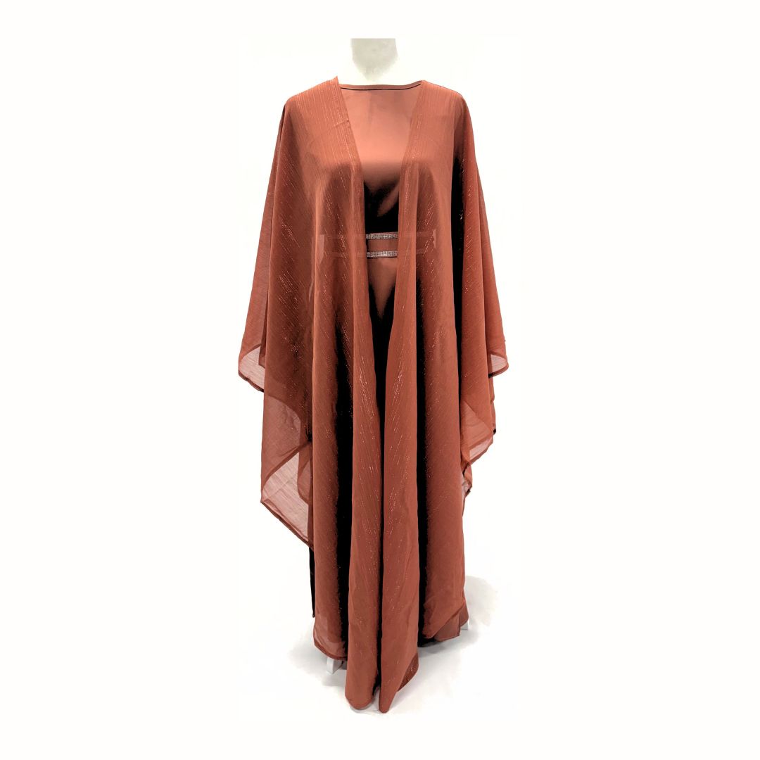 Two Piece Abaya set with Belt