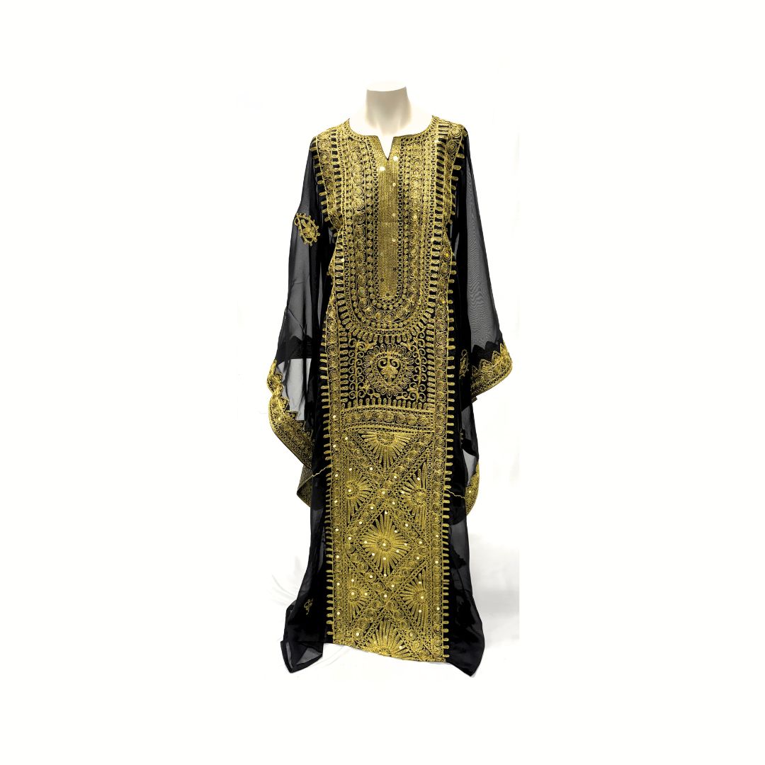 Handmade Iraqi Hashimi Chiffon Nashel – Wedding & Party Thobe