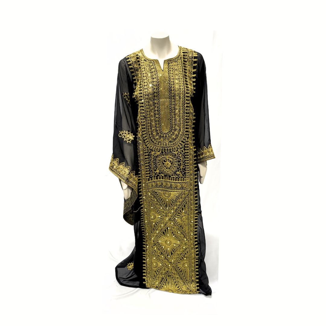Handmade Iraqi Hashimi Chiffon Nashel – Wedding & Party Thobe