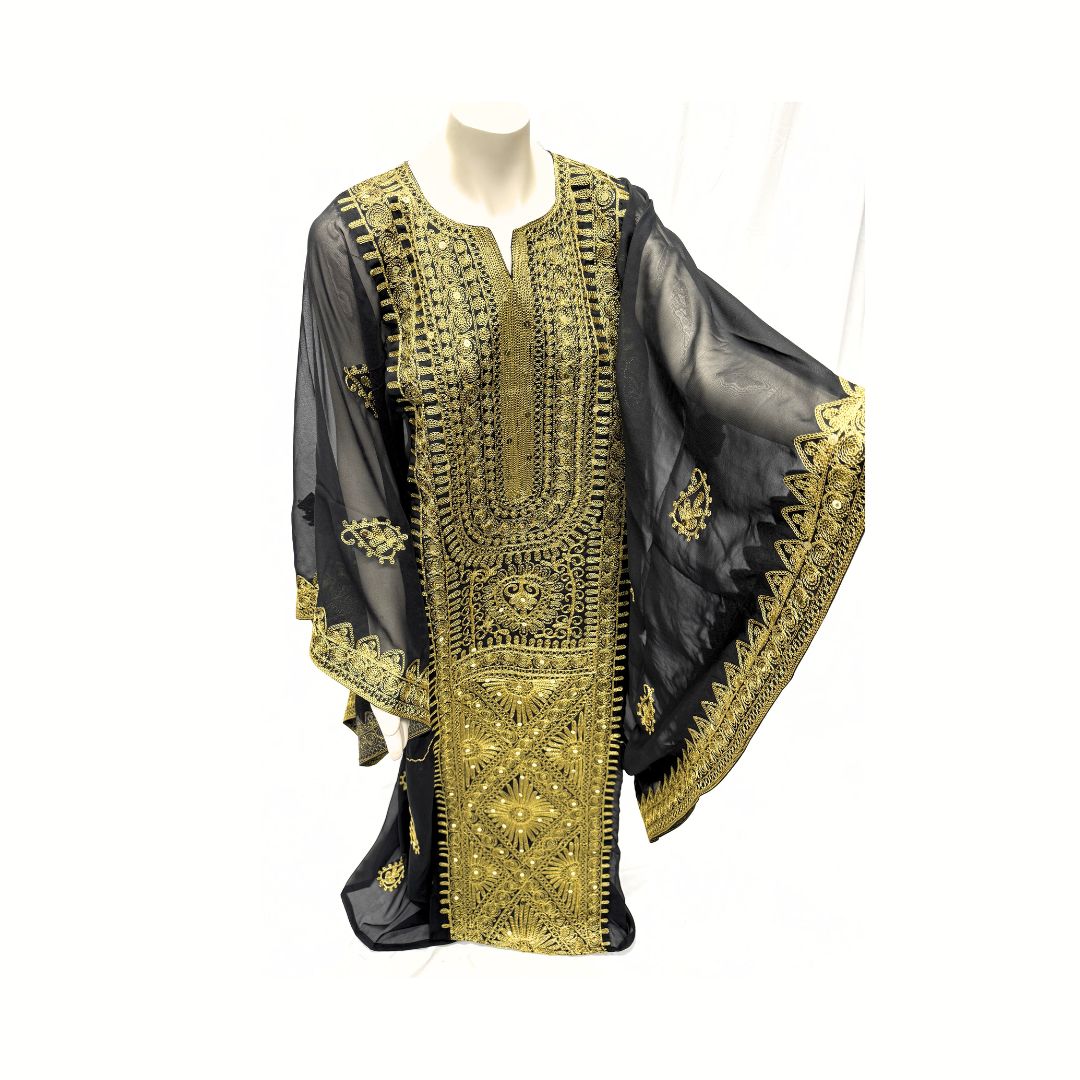 Handmade Iraqi Hashimi Chiffon Nashel – Wedding & Party Thobe