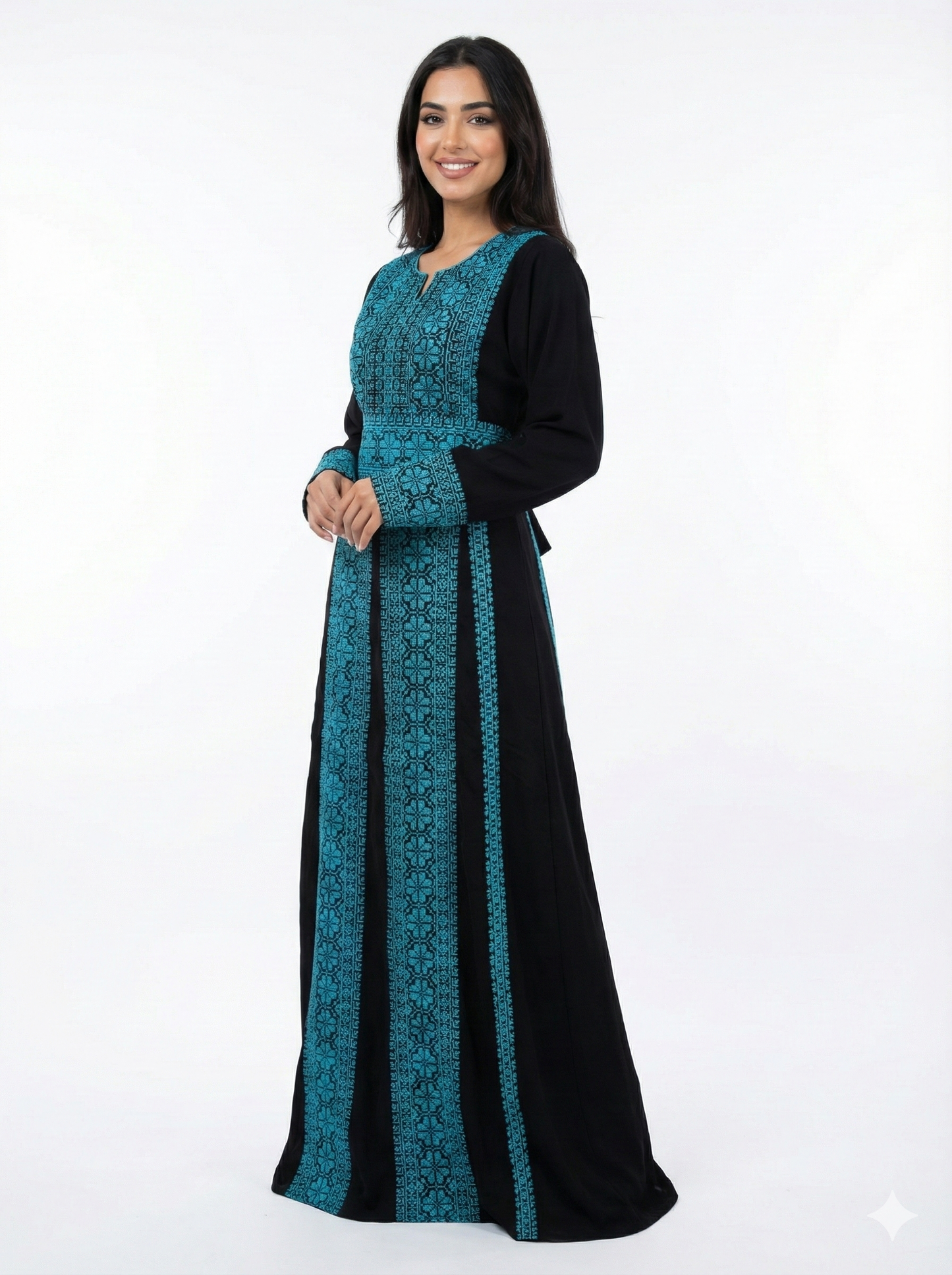 Embroidered Palestinian Style Traditional Thobe