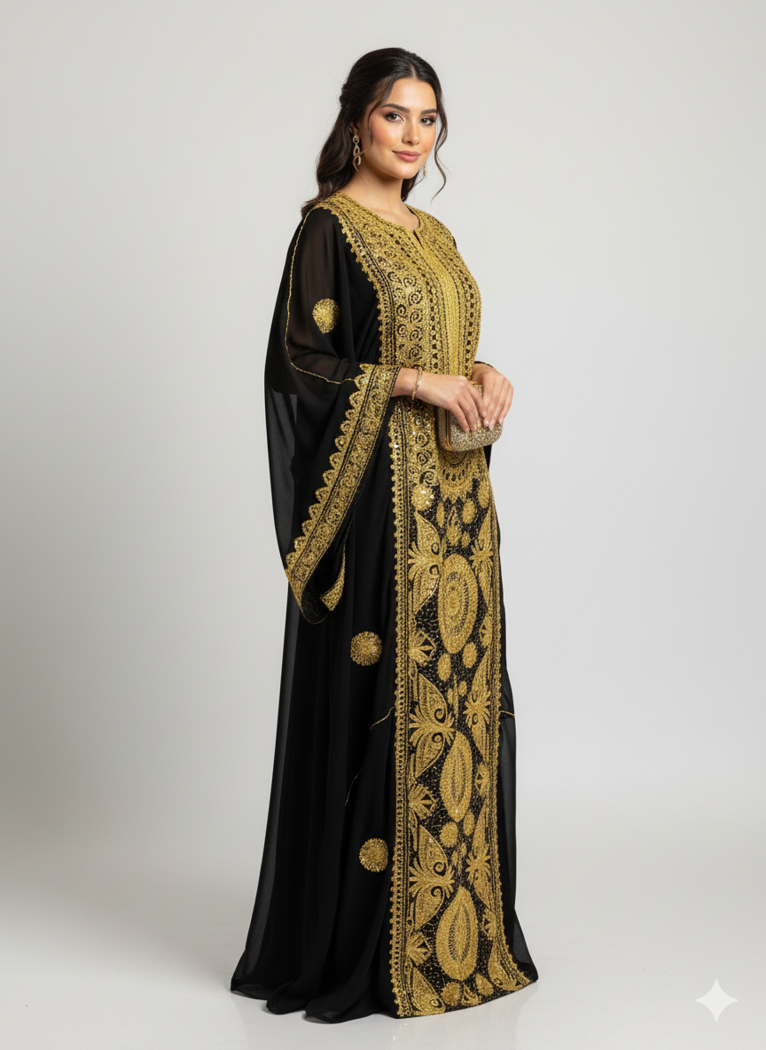 Handmade Iraqi Hashmi Wedding Dress or Thobe Nashel