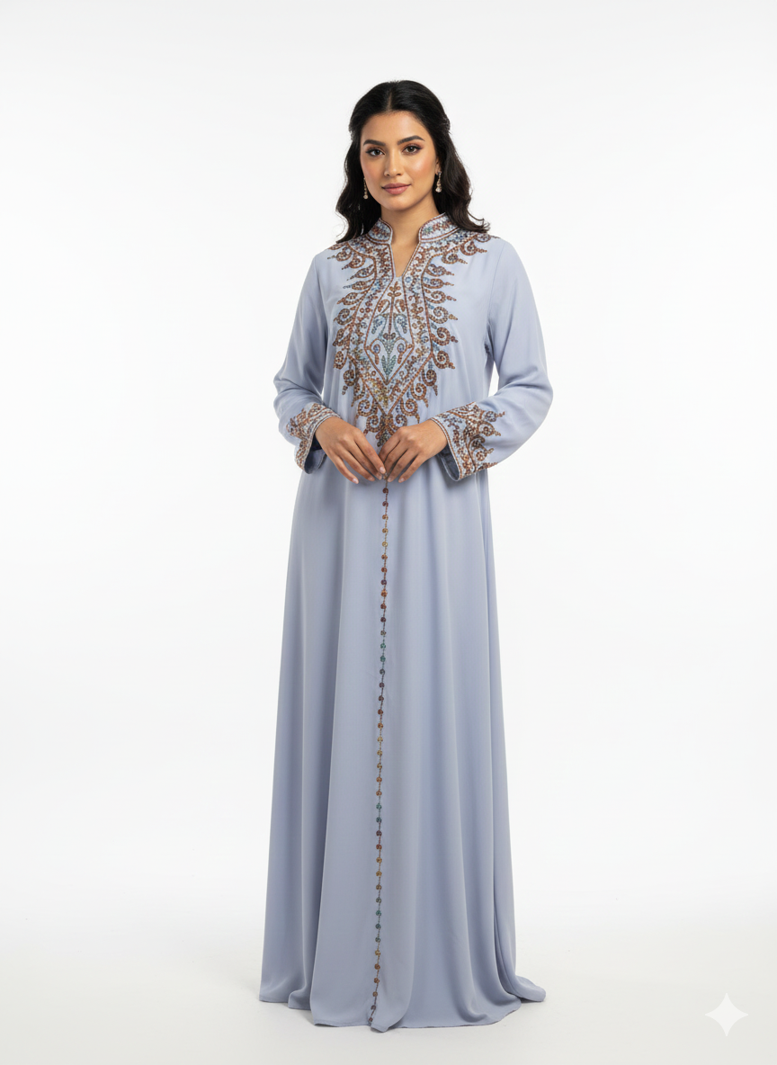 Casual Embroidered Dress