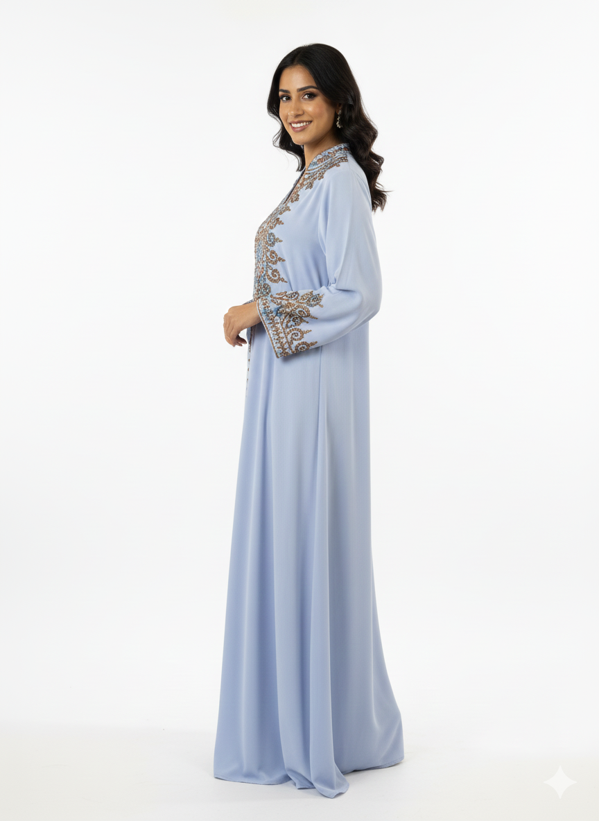 Casual Embroidered Dress