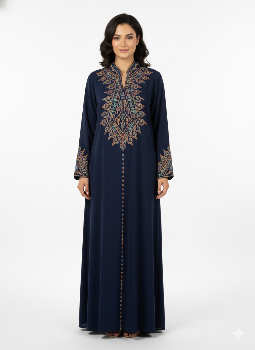 Casual Embroidered Dress