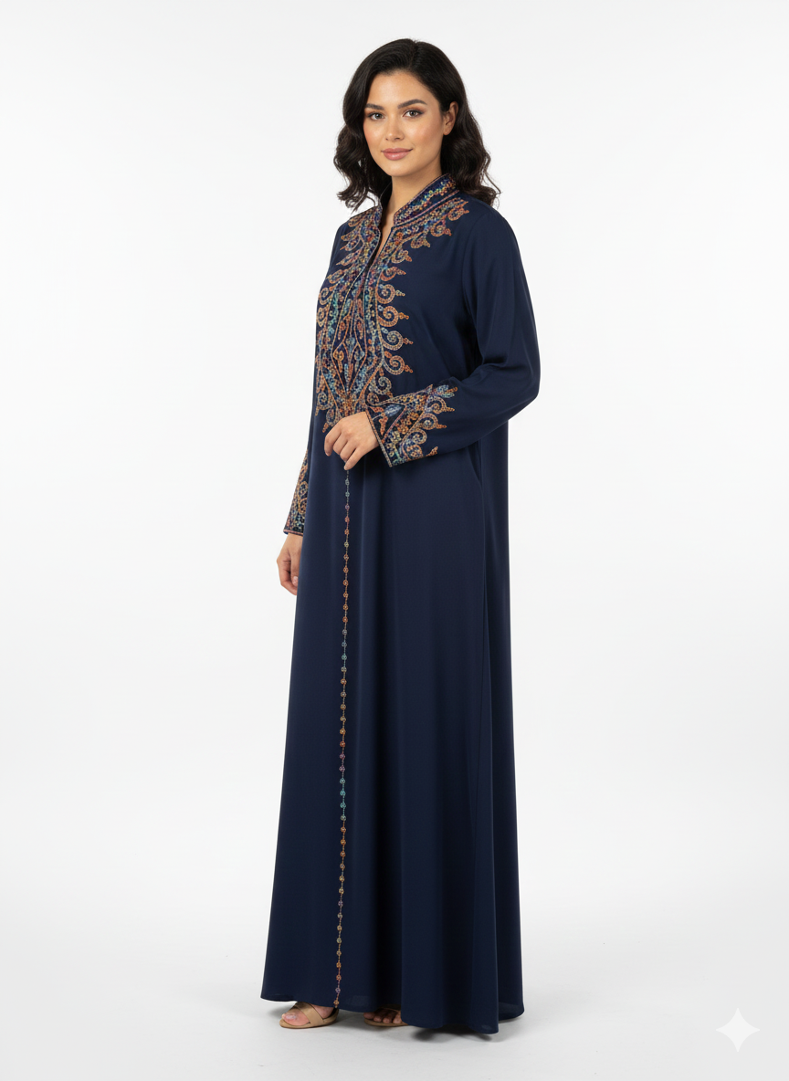 Casual Embroidered Dress